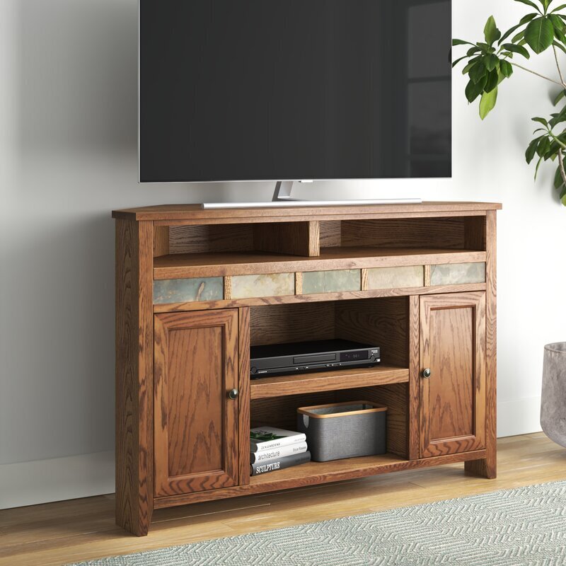 Solid Wood Corner TV Stand