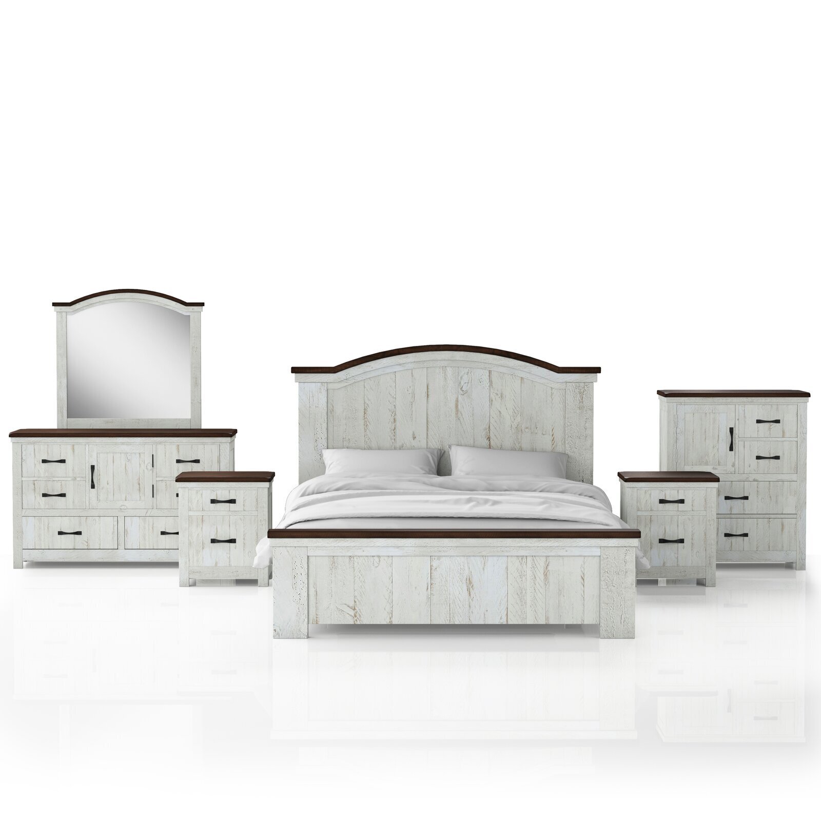 Solid Wood Full Bedroom Set 