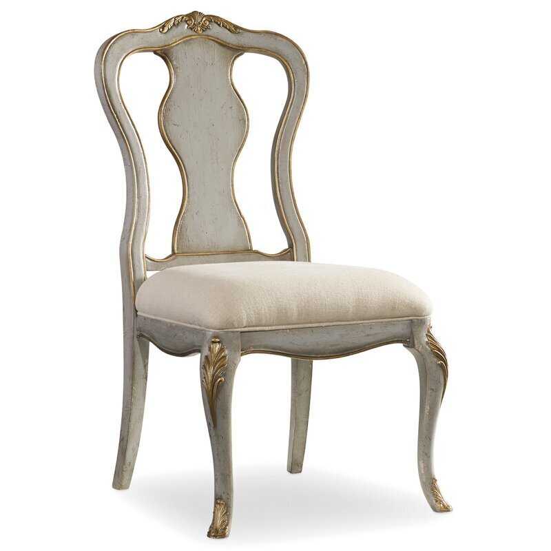 Solid Wood Queen Anne Chair