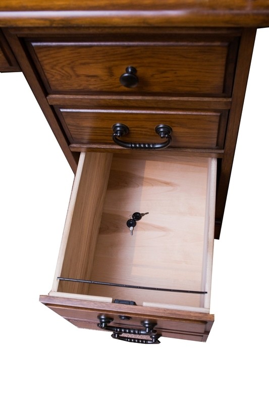 Solid Wood Secretary Desk with Hutch