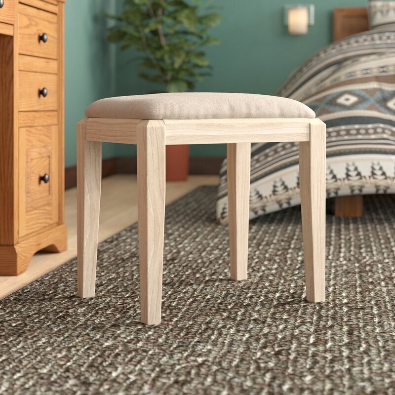Solid wood vanity chair Ikea 