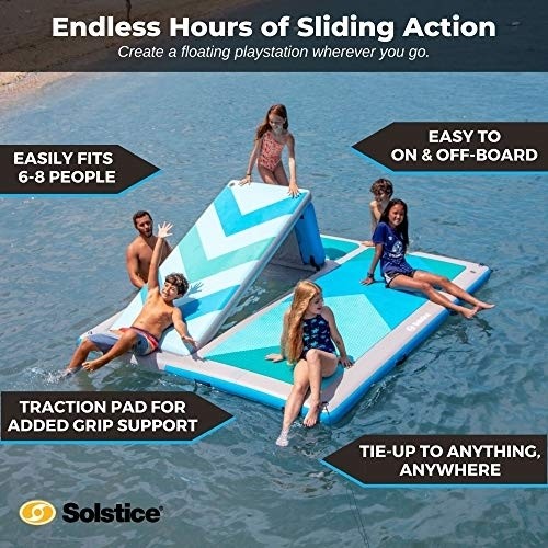 Solstice 10' x 8' Convertible Slide Inflatable Dock - one Size