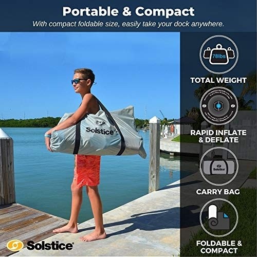 Solstice 10' x 8' Convertible Slide Inflatable Dock - one Size