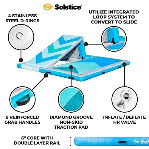 Solstice 10' x 8' Convertible Slide Inflatable Dock - one Size
