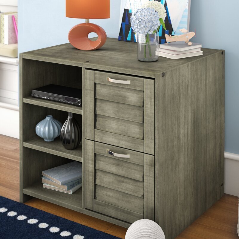 Sophisticated Dresser With Drawers And Shelves