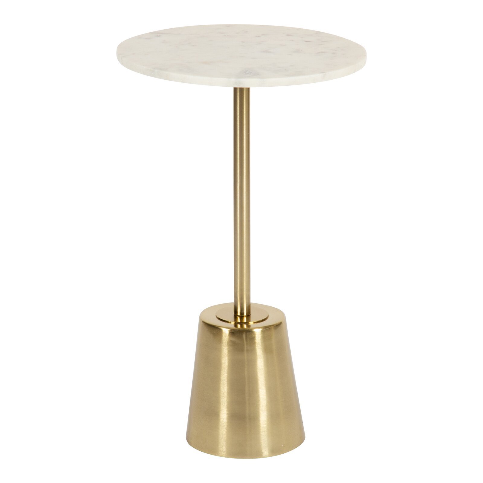 Sophisticated Genuine Marble Pedestal Side Table