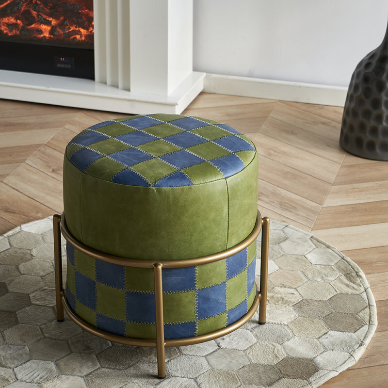 Sophisticated Patchwork Ottoman