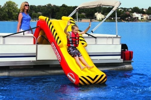 SportsStuff SPILLWAY Pontoon Slide, Yellow, Red (58-1350)