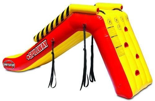 SportsStuff SPILLWAY Pontoon Slide, Yellow, Red (58-1350)