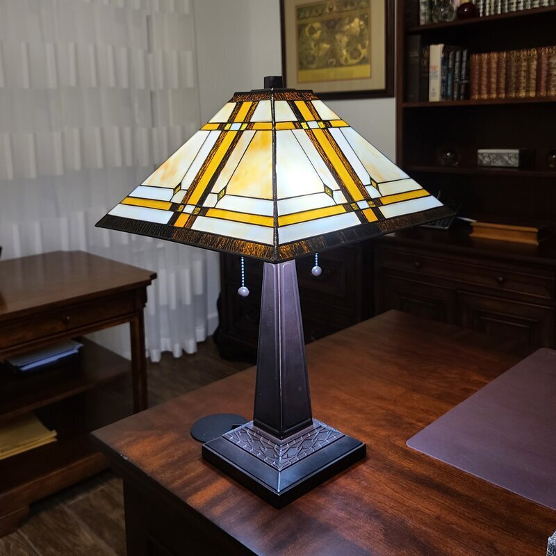 Square Art Deco Desk Lamp