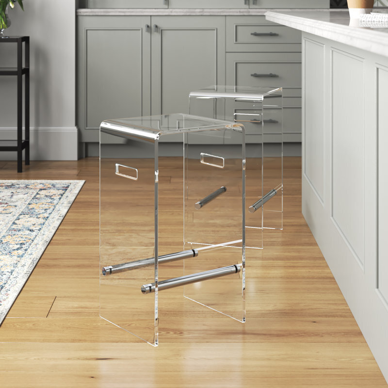 Square Clear Bar Stools