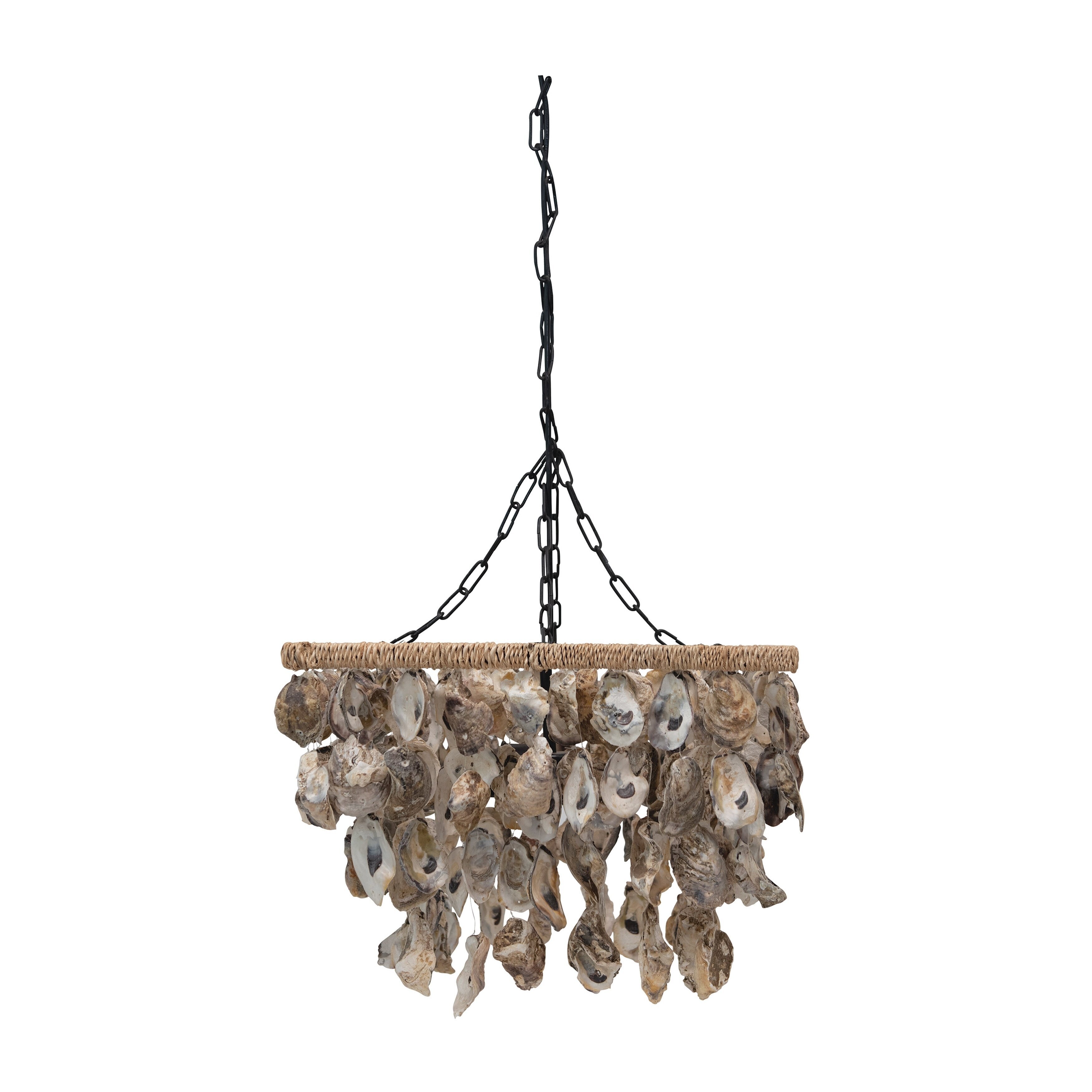 Square Oyster Shell Chandelier