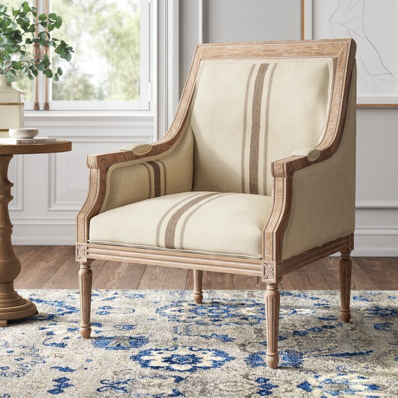 Square Topped Bergere Chair