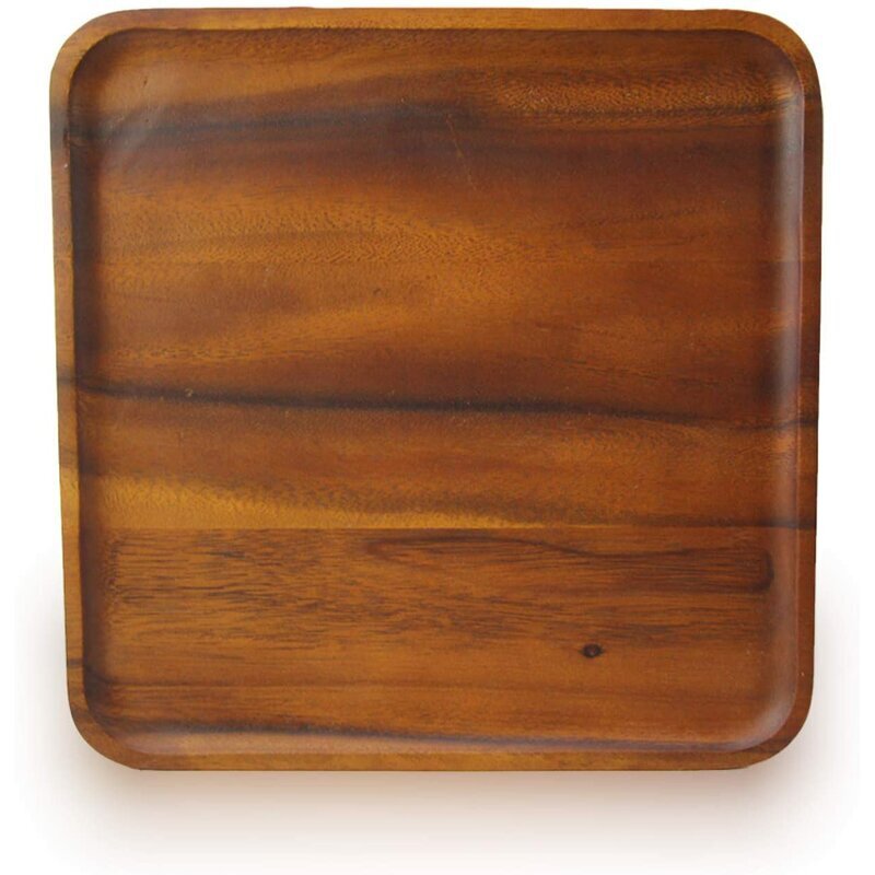 Square Wood Charger Plates for Wedding