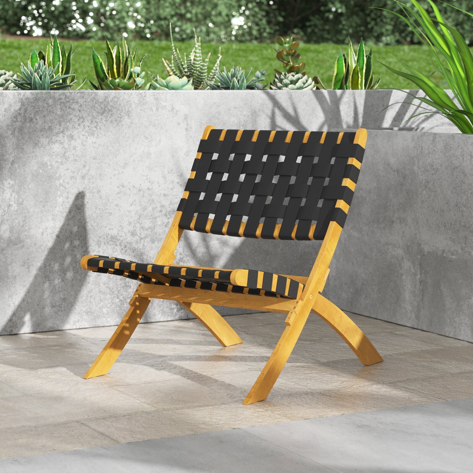 Stackable Solid Wood Folding Chair