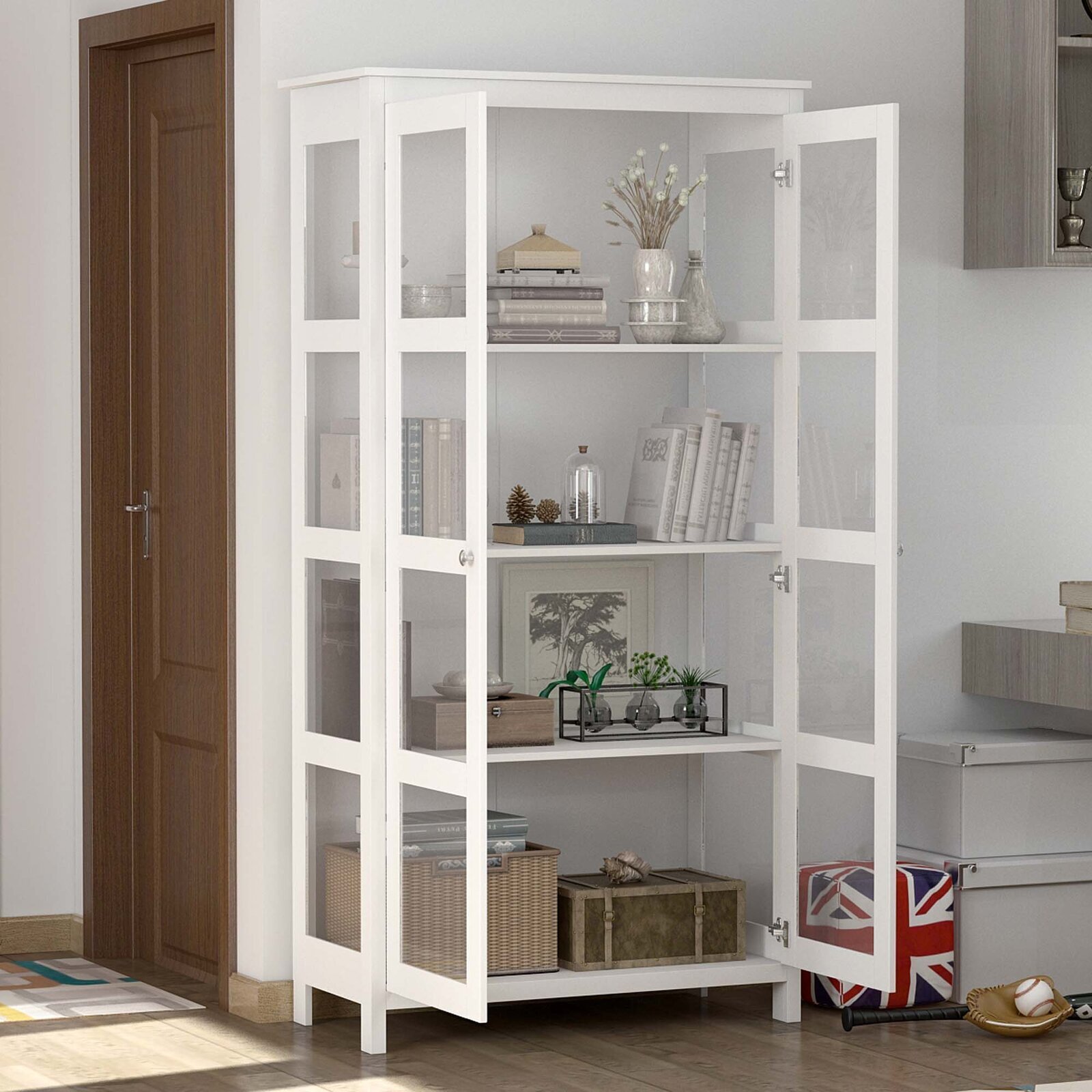 Standard Library Cabinet With Glass Doors