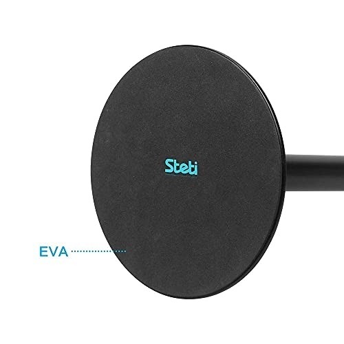 Steti Countertop Paper Towel Holder, Easy to Tear Decorative Paper Towel Stand for Kitchen or Tabletop, Fits All Rolls, Heavy Duty, Unique Modern Fishing Design, Black Matte
