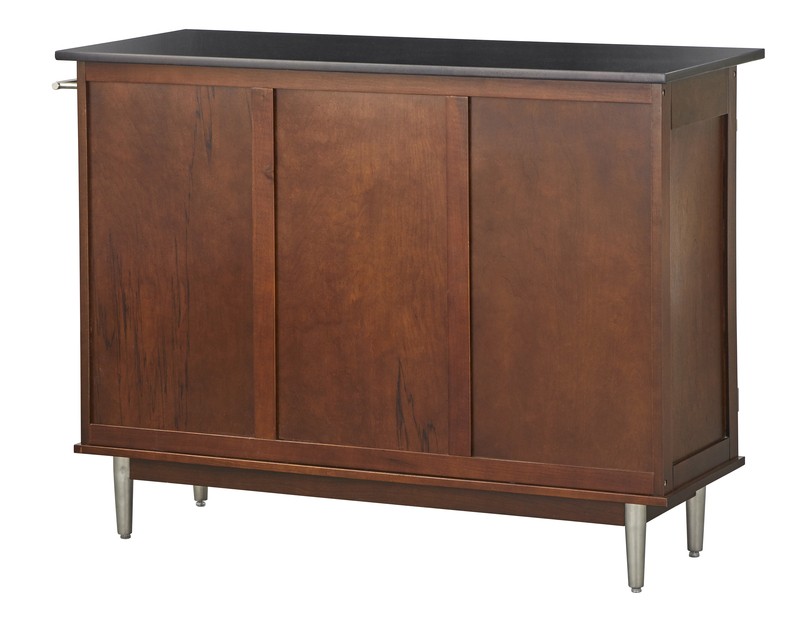 Stickley Vaughn Midcentury Kitchen Island with Granite Top