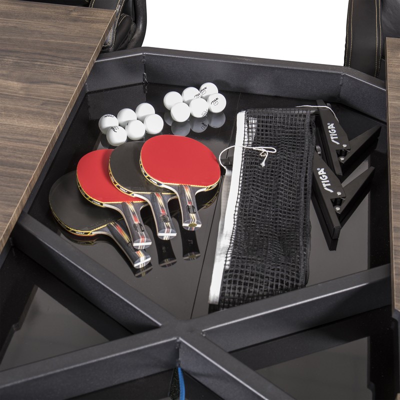 Stiga Indoor Conference Table Tennis Table with Paddles and Balls (19mm Thick)
