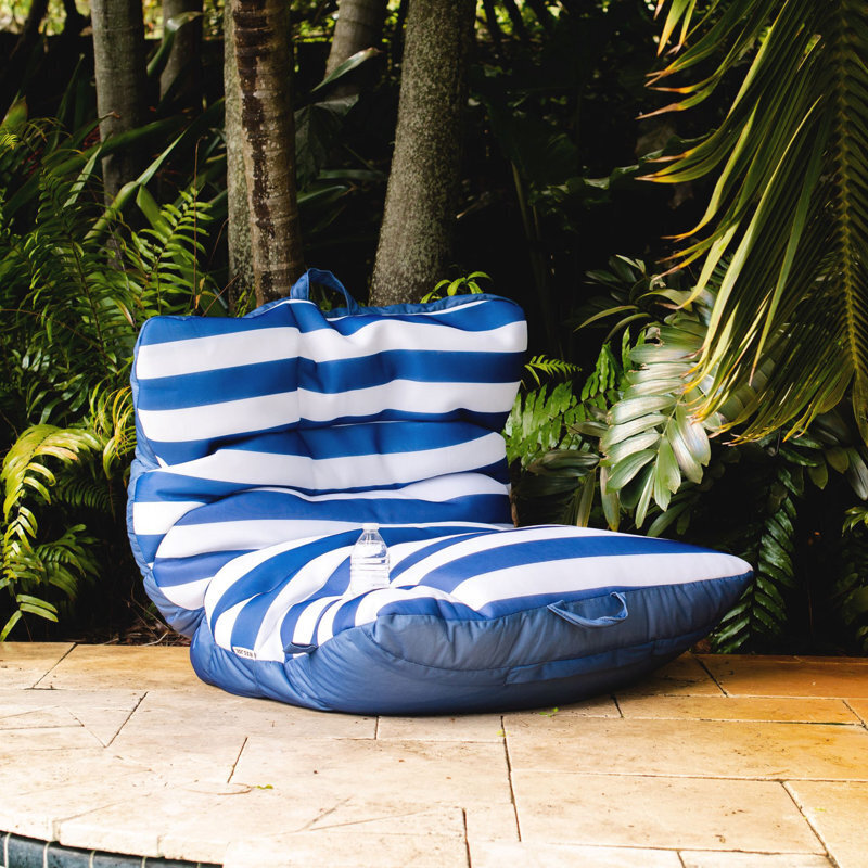 Striped Pool Chair Float
