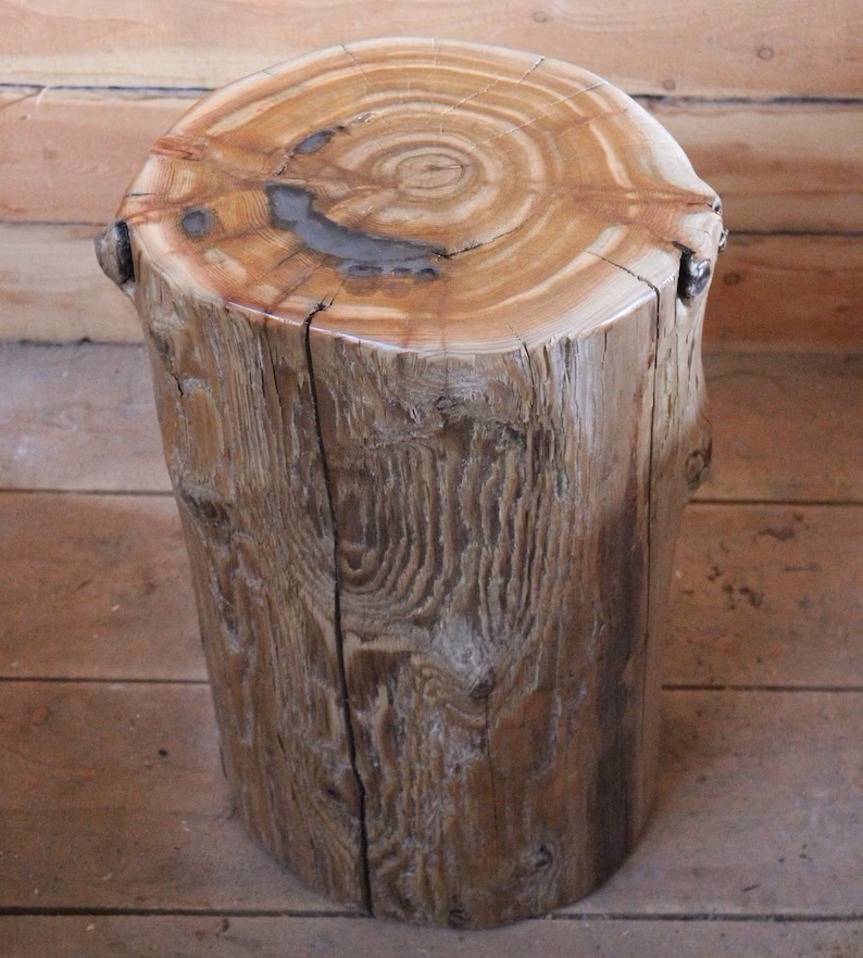 Stump Driftwood Side Table