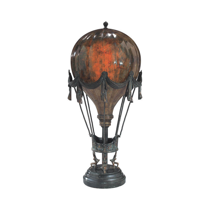 Stunning Hot Air Balloon Maitland Smith Bronze Lamp