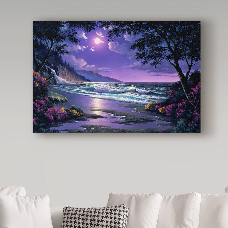 Stunning Ocean Scene Purple Picture
