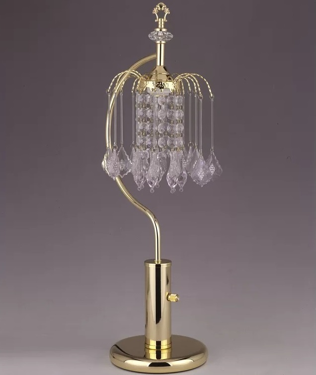 Stylish Arched Vintage Crystal Lamp
