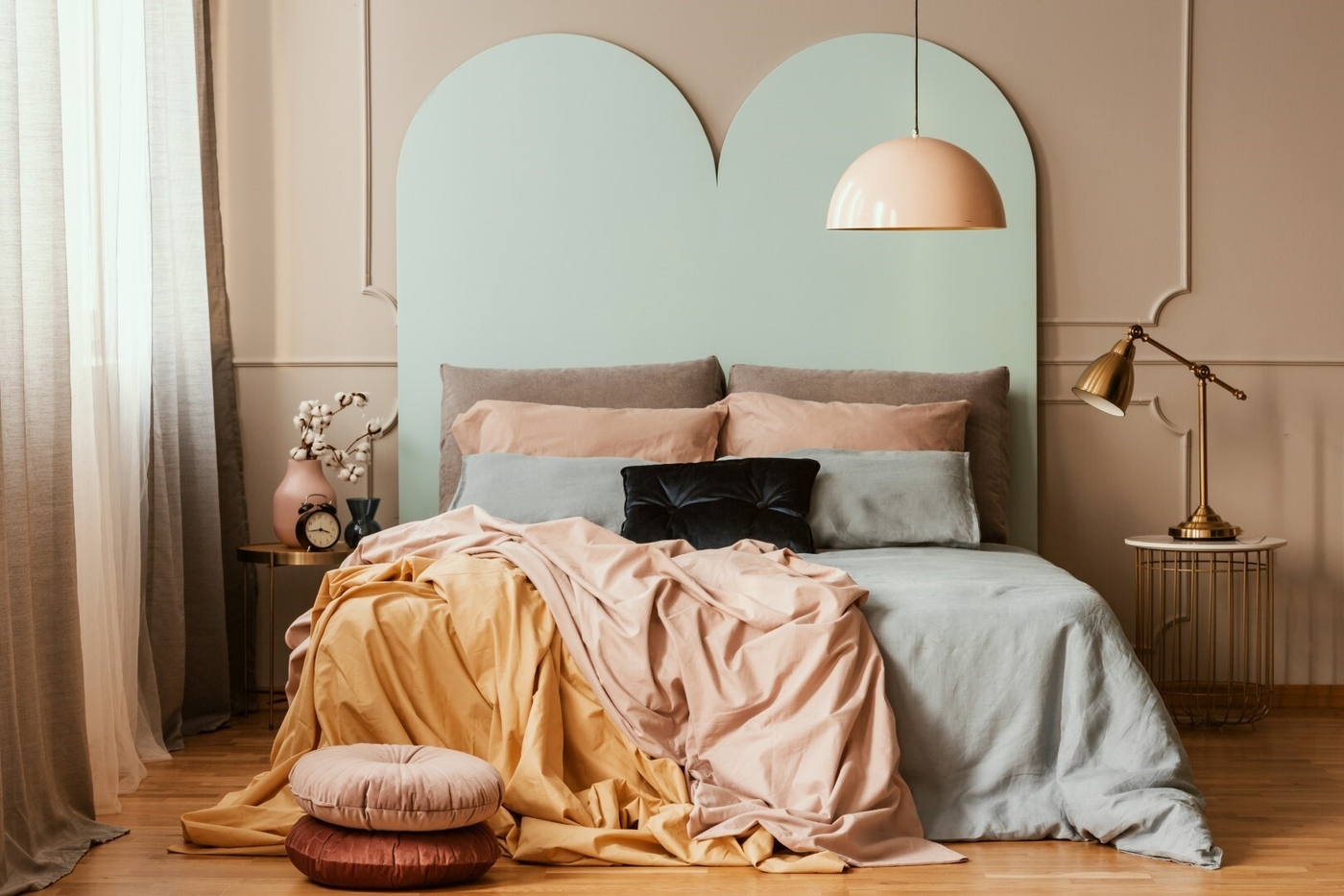 Stylish bedroom interior