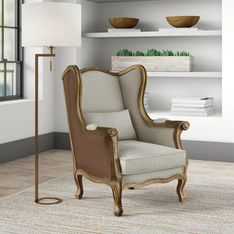 Stylish Classic Velvet Wingback Chair