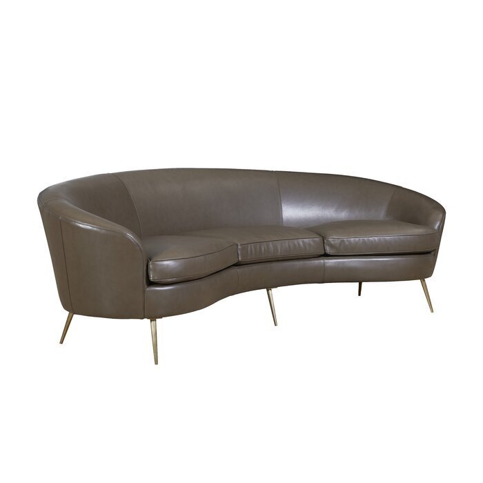 Stylish Semi Circle Leather Couch 