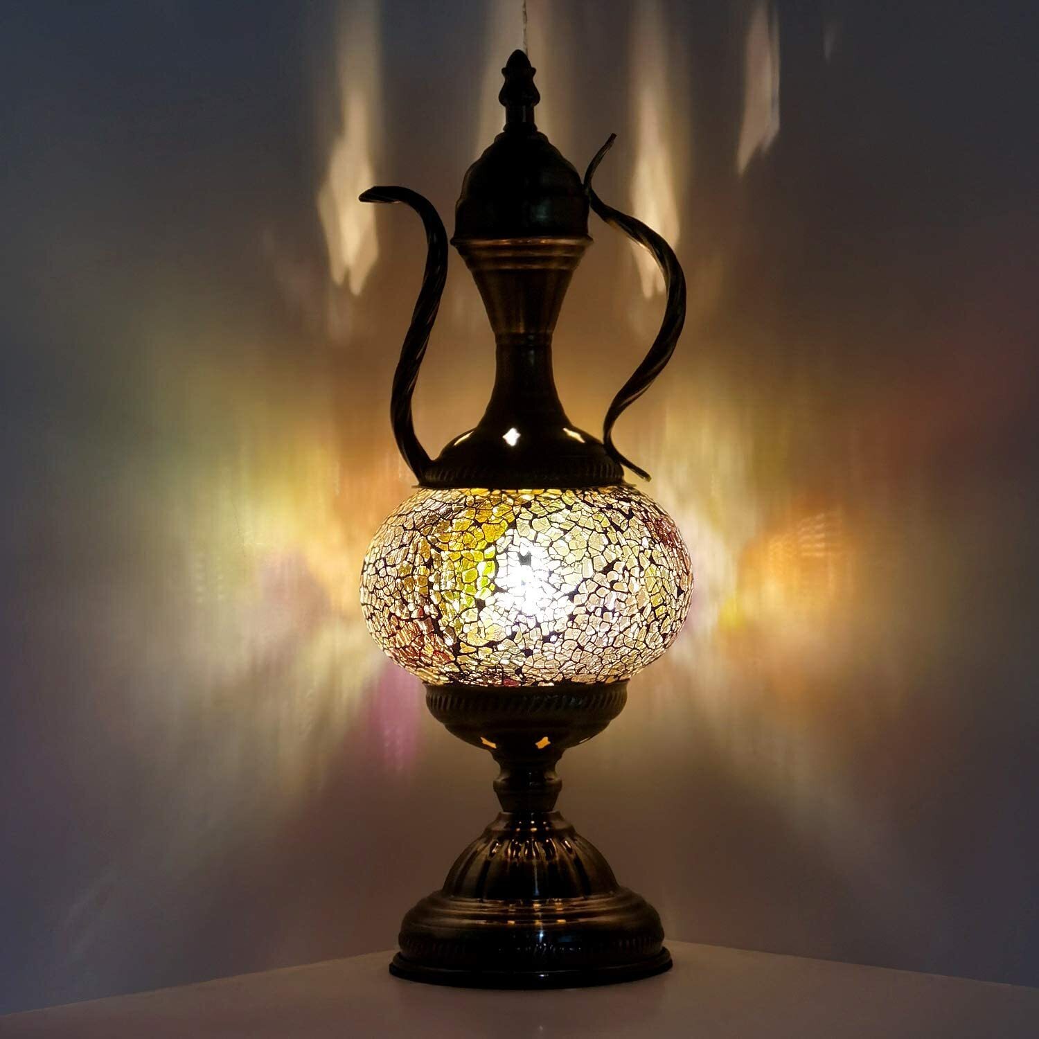 Subtle Boho Globed Table Lamp