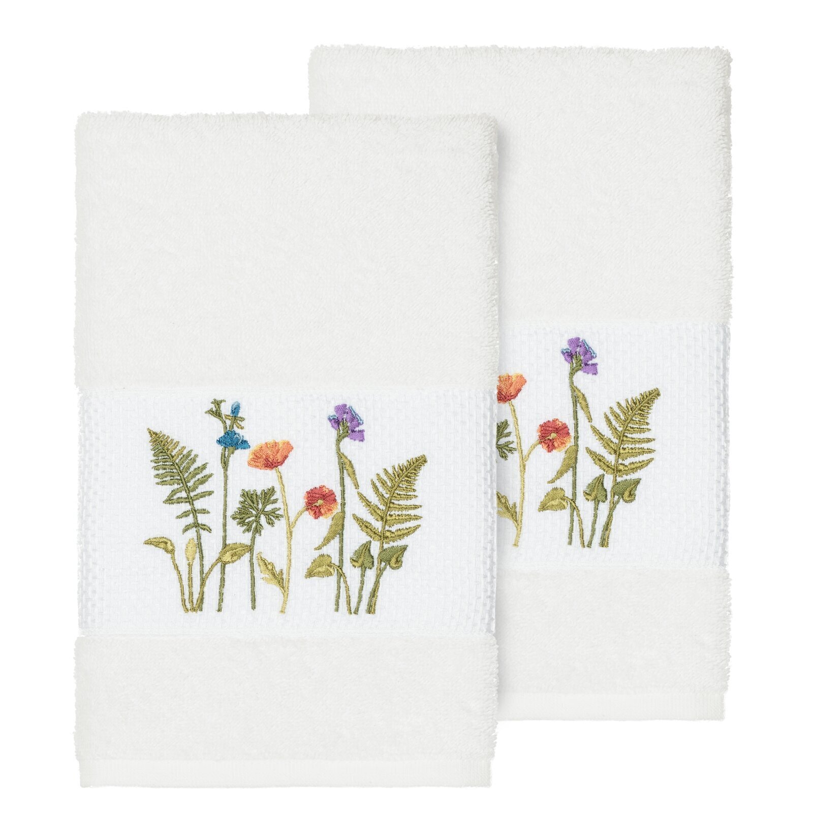 Summertime Wildflowers Floral Hand Towels