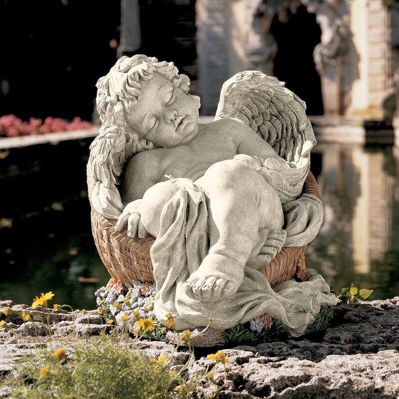 Sweet Cherub Roman Angel Statue