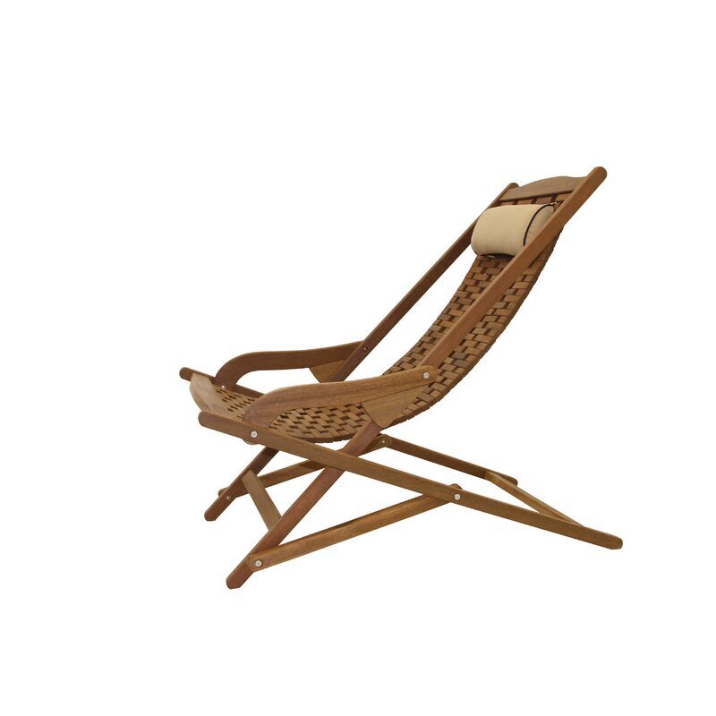 Swing Lounger Outdoor Wood Chair