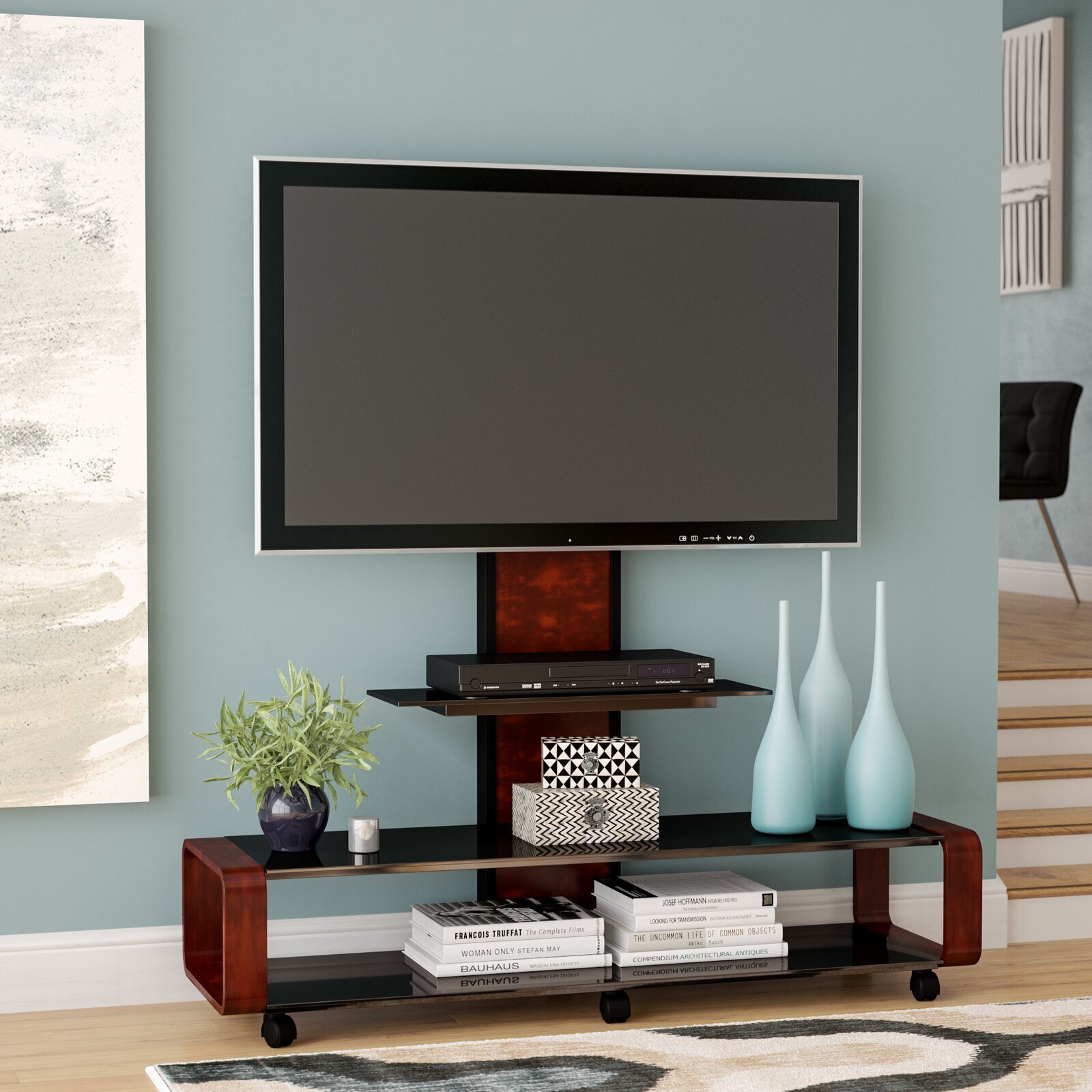 Swivel Mount TV Stand For Large Flat Screens