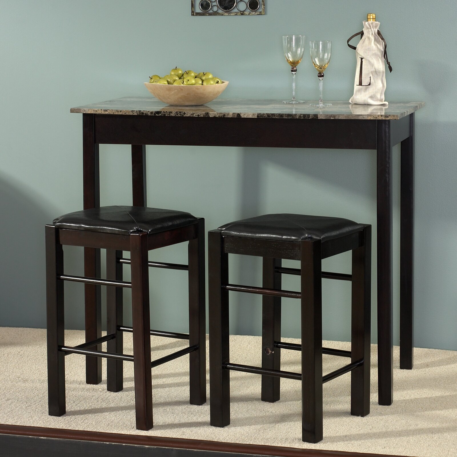 Table with Two Stools