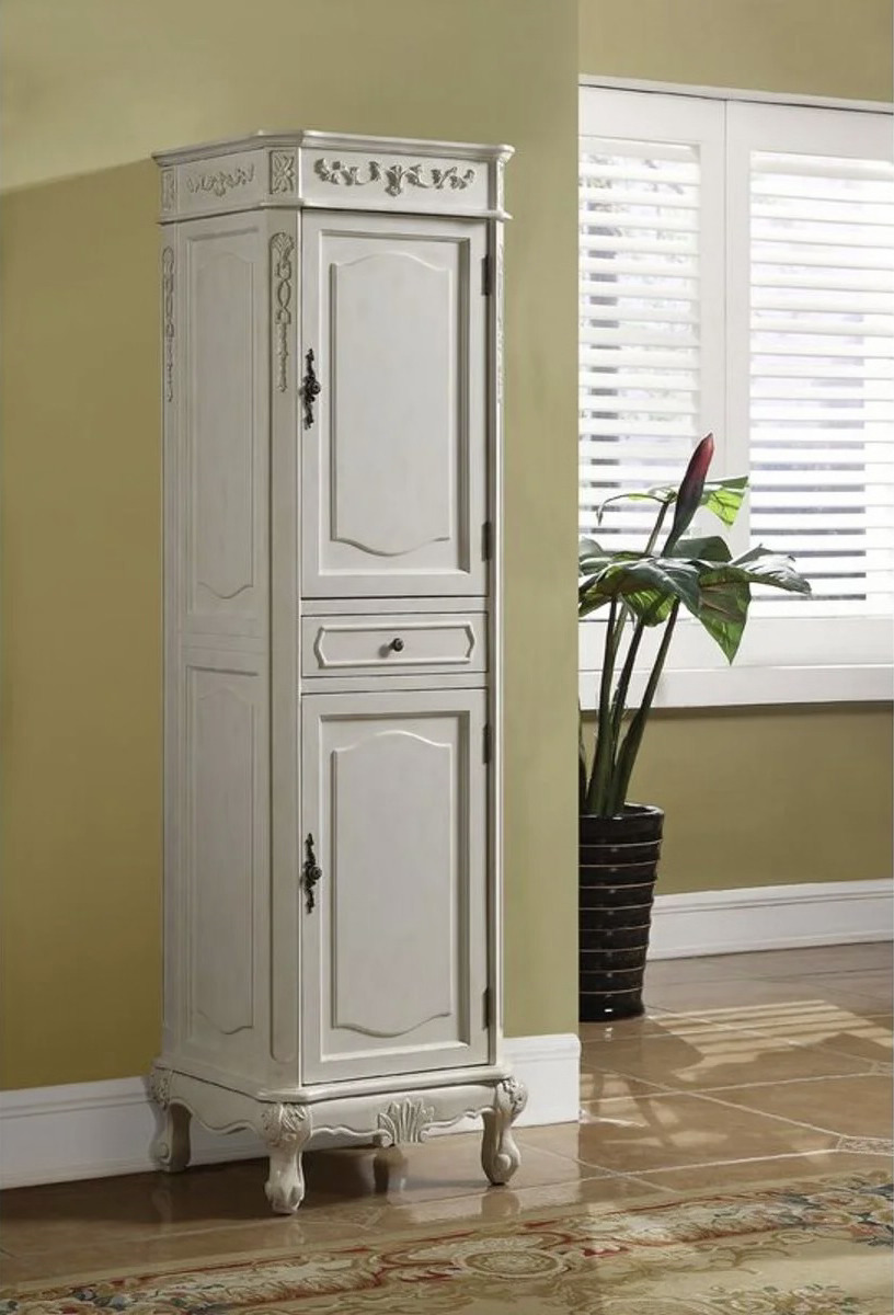 Tall and Narrow Reproduction Linen Cabinet
