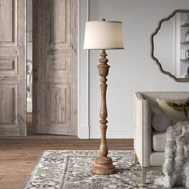 Tall Classic Mission Style Floor Lamp