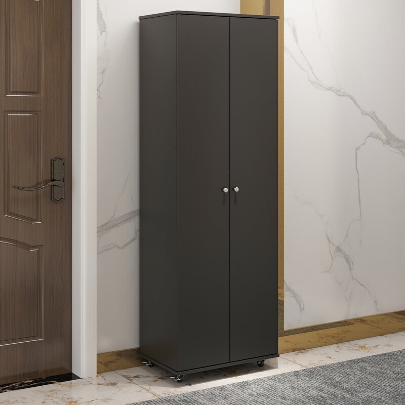 Tall shoe cabinet with doors