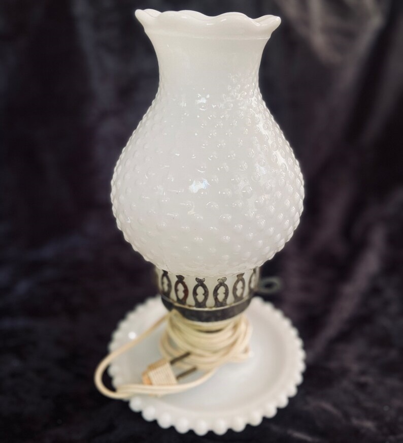 lamp milk glass