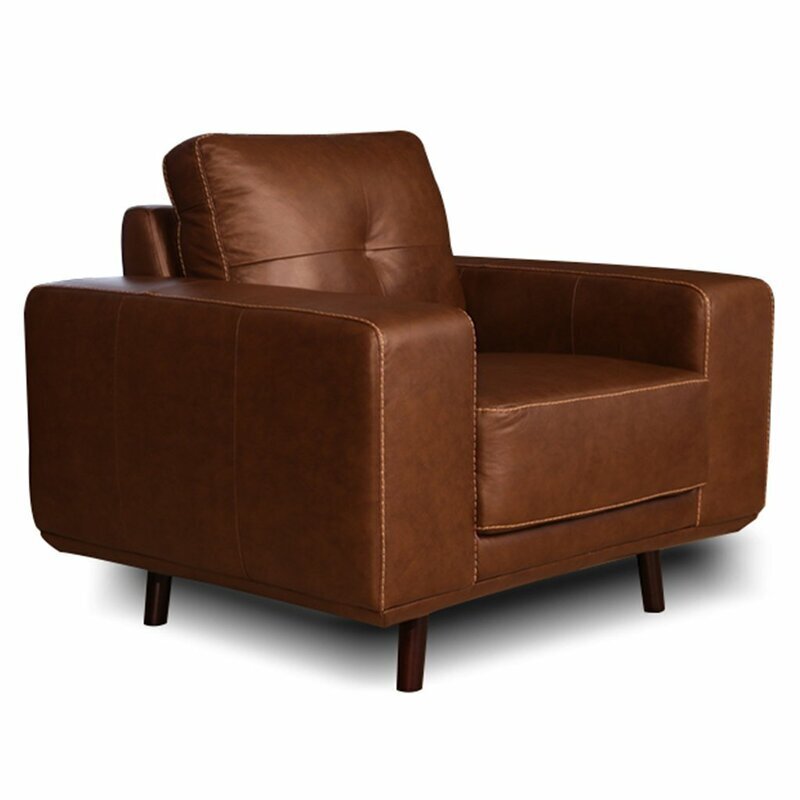 Thick and Unique Modern Leather Armchair