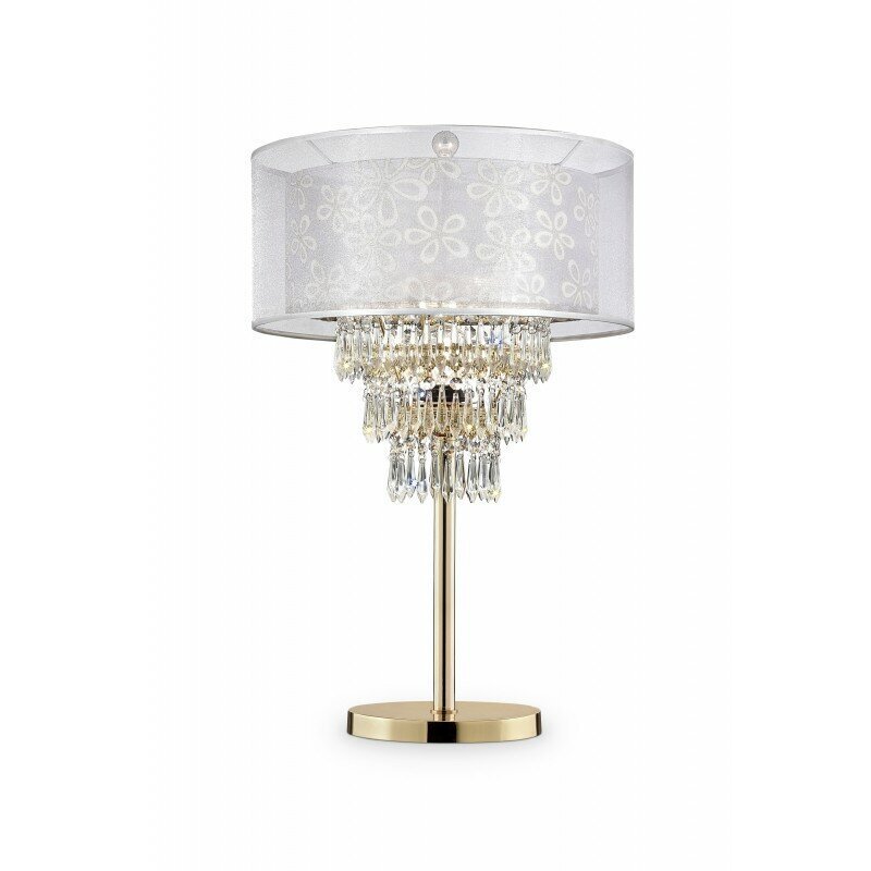 Tiered Crystal Prisms Lamp