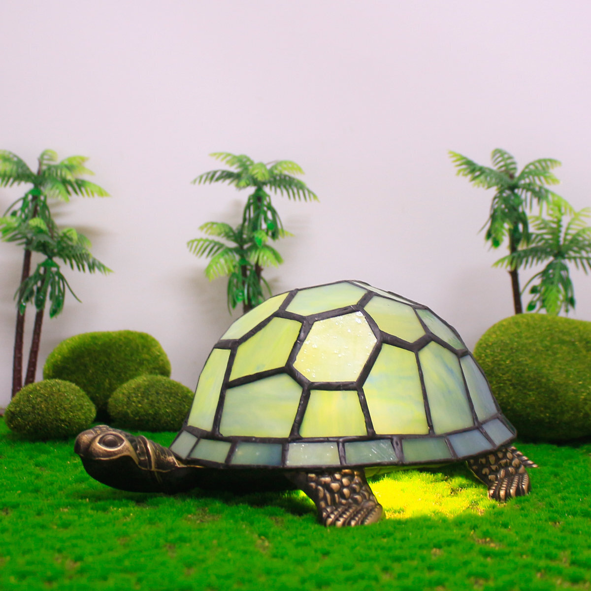 Tiffany Stained Glass Turtle Lamp