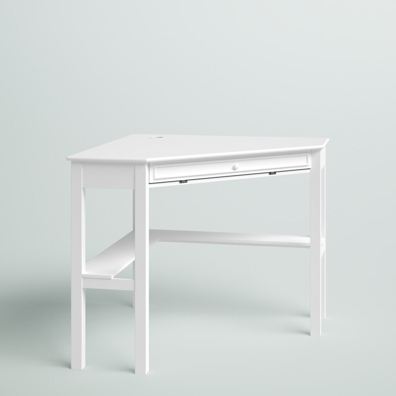 Timeless White Corner Desk