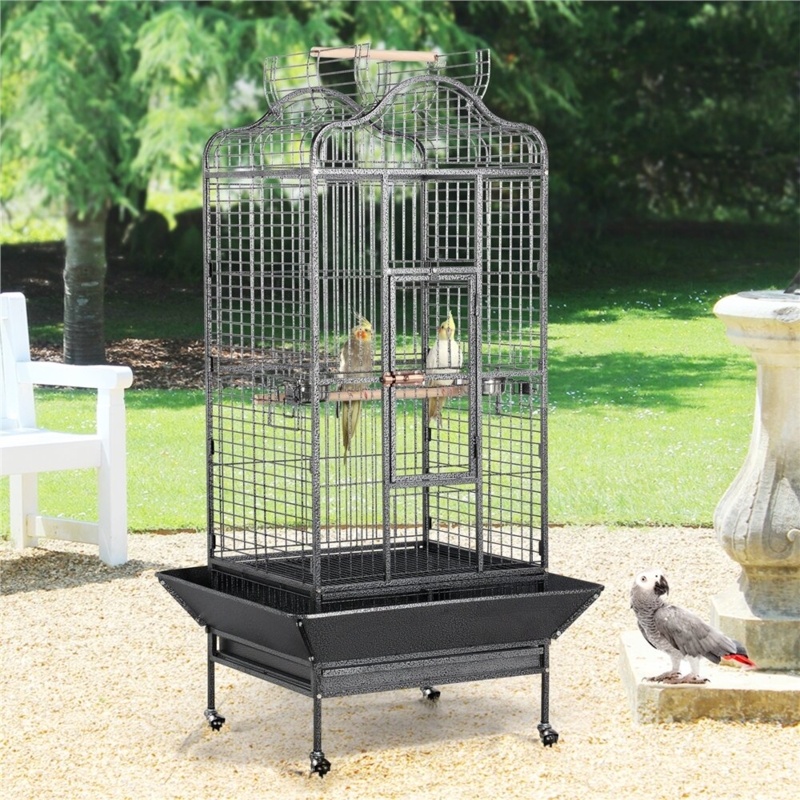 Victorian Archtop Parrot Cage with Playtop