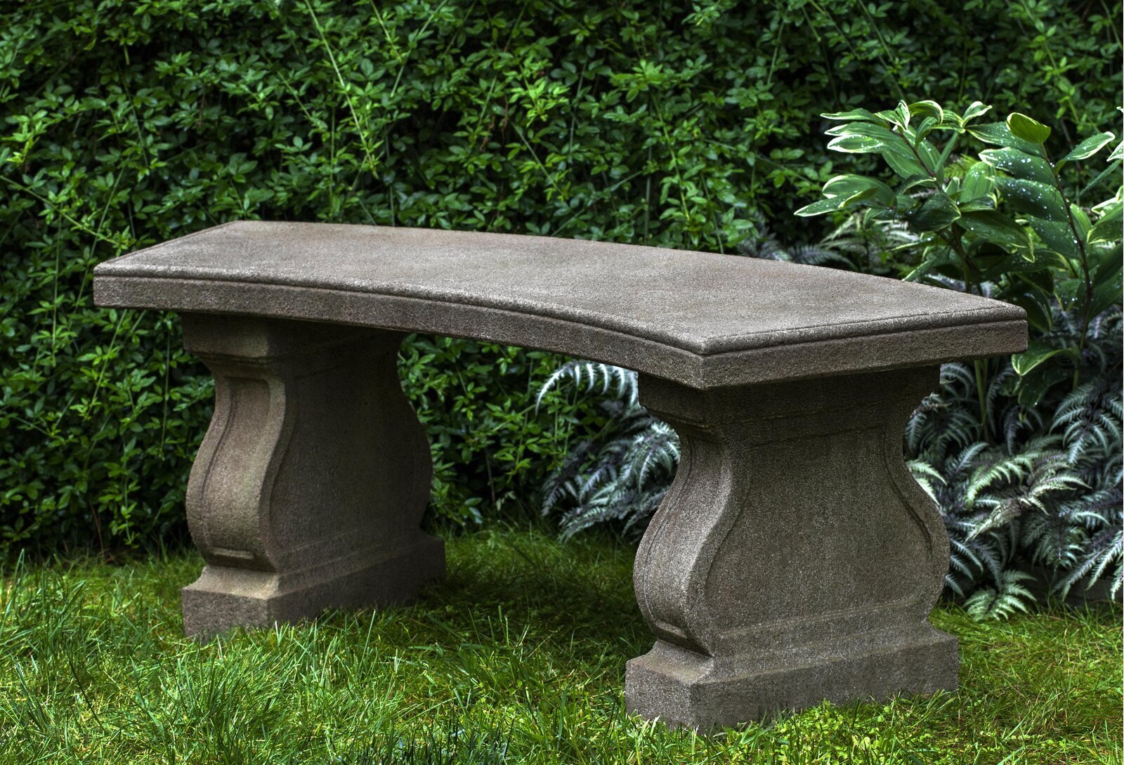 Traditional Cast Stone Bench 