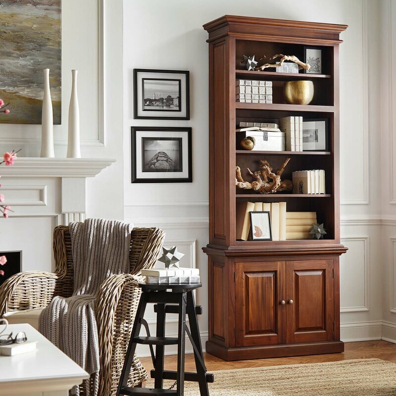 Traditional Cherry Bookcase With Doors