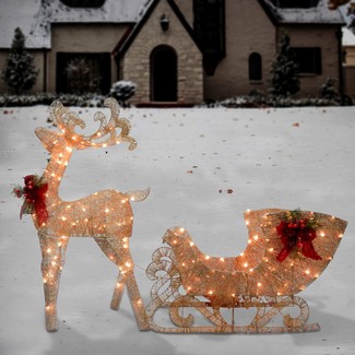 Outdoor Sleigh Decoration - Foter