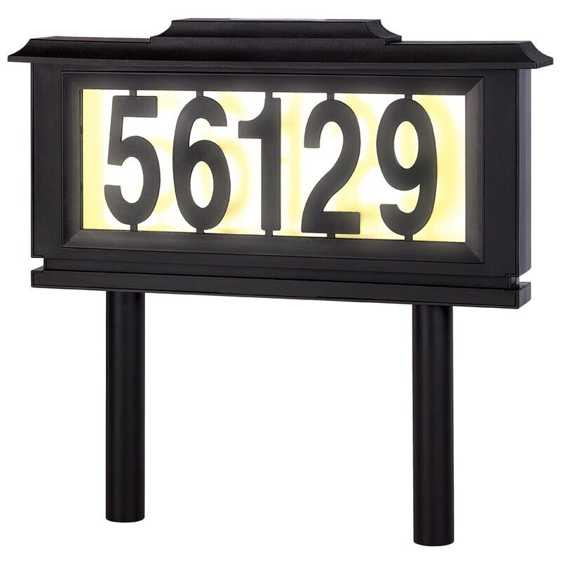 Traditional Illuminated Address Sign